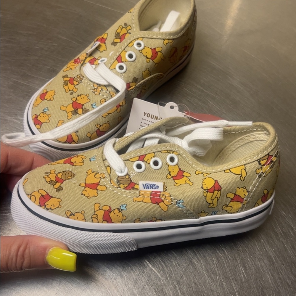 Disney Kids Sneakers - Tan with Winnie the Pooh